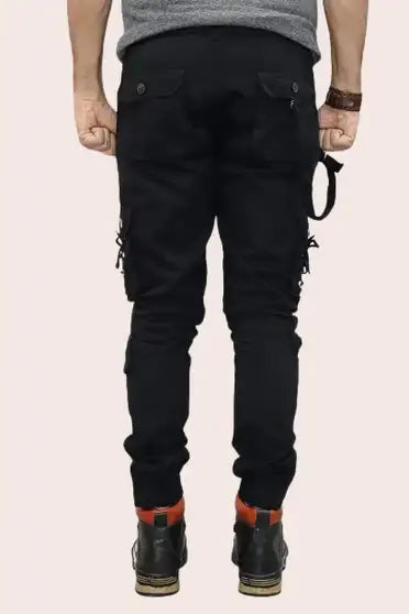 Men Cotton Blend Cargos