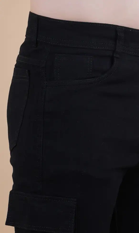 Men Denim Cargos