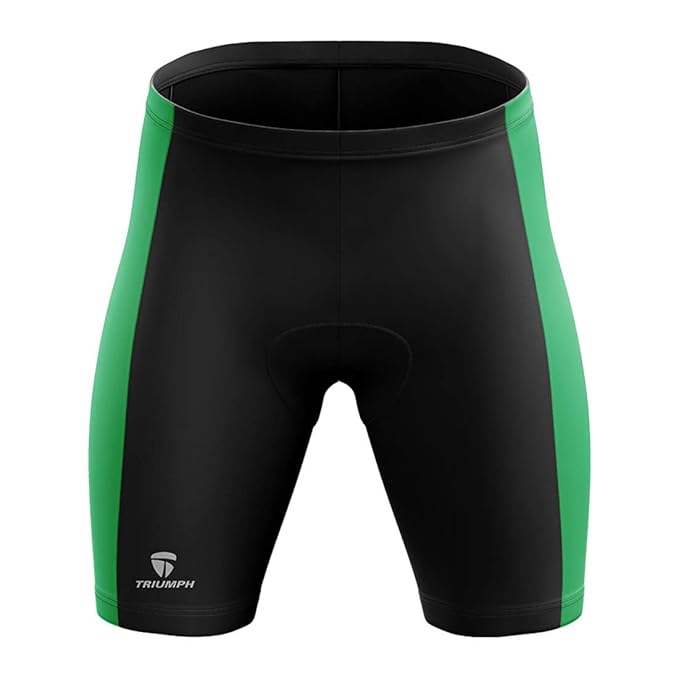 Triumph Men's Cycling Shorts with Foam Padded. These Biking Half Pants are The Most Important Bikes Accessories for Boys/Men Cycling Enthusiasts. Dress Yourself with The Leader in Cycling Clothes