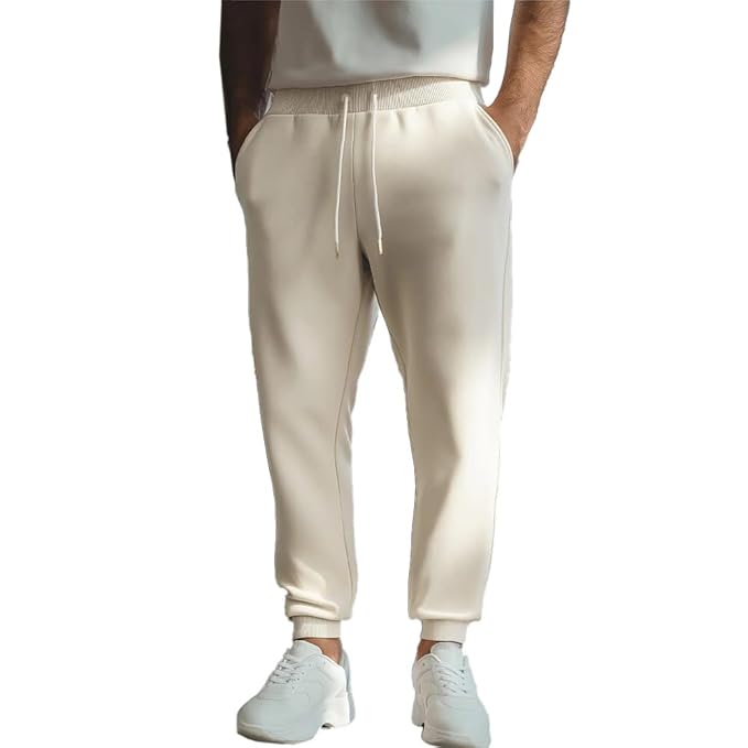 NOBERO Men's Regular Fit Mid Rise Joggers