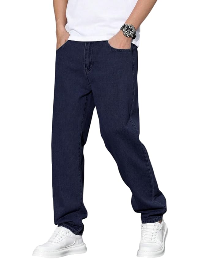 RAGZO Relaxed Fit Mid Rise Jeans Pant for Men