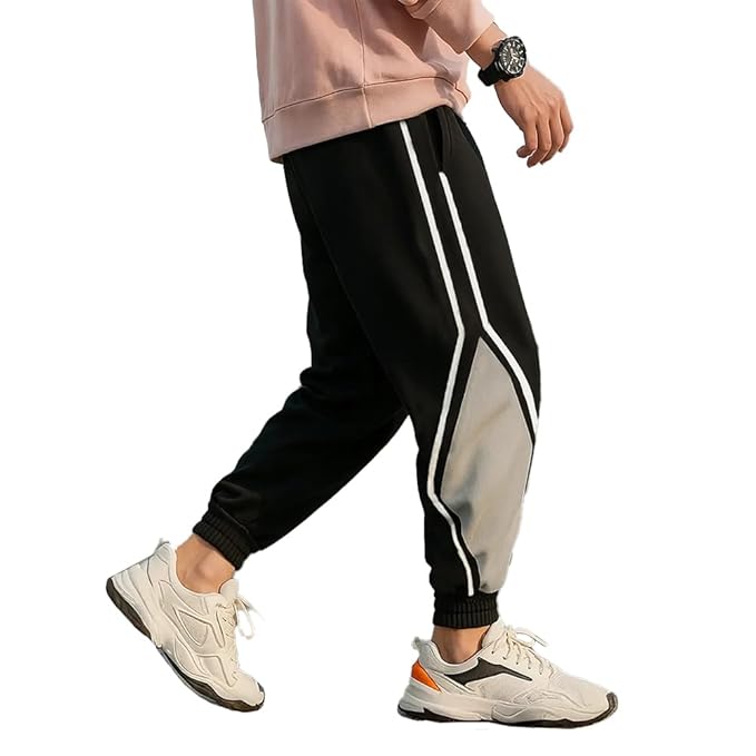 NOBERO Men's Relaxed Fit Mid Rise Jackson Oversized Joggers