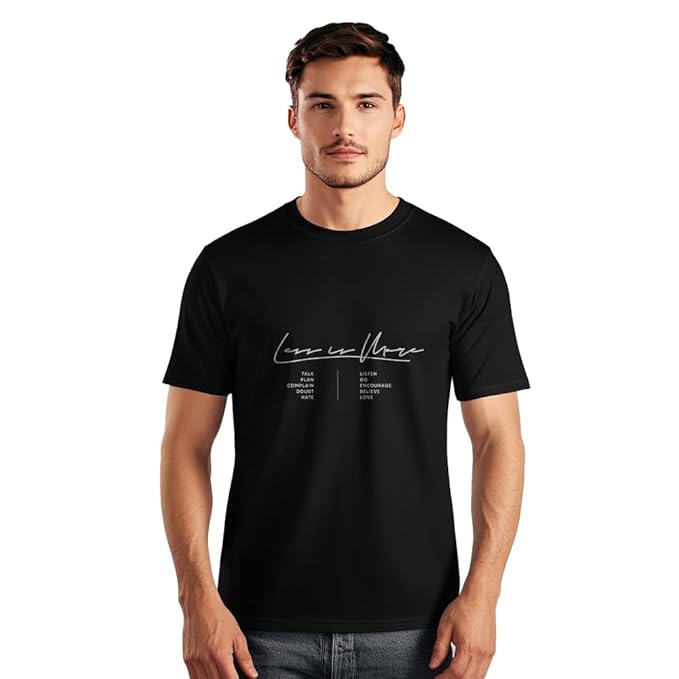 NOBERO Men's Cotton Typography Regular Fit T-Shirt