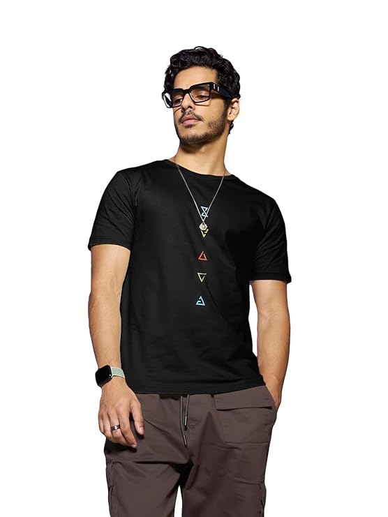 Bewakoof Men's Black Witcher Ability T-Shirt
