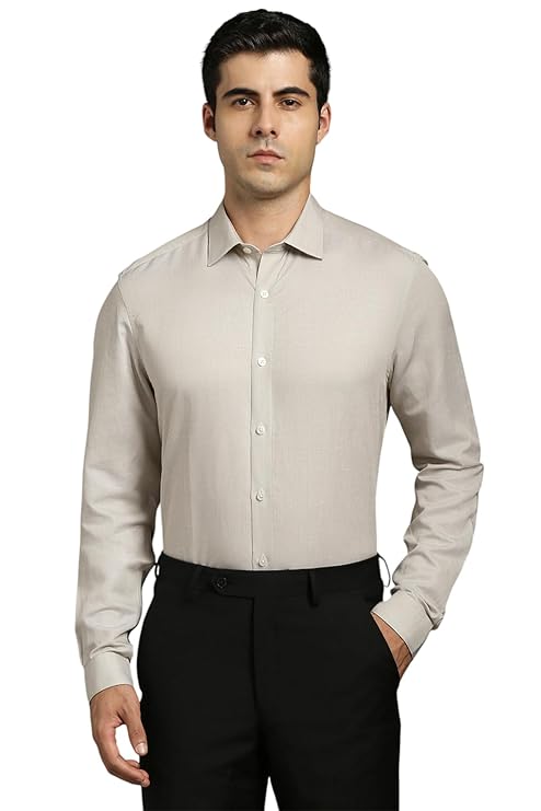 Louis Philippe Men's Solid Classic Fit Shirt