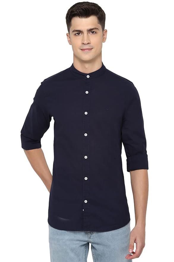 Allen Solly Men Cotton Solid Slim Fit Shirt