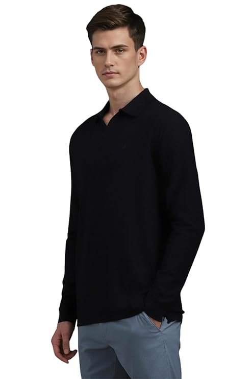 Louis Philippe Men's Cotton Solid Regular Fit T-Shirt