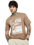 Max Men's Regular Fit T-Shirt (CABC25S0804NT_Beige