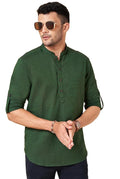 Indus Route by Pantaloons Men's Cotton Solid Regular Kurta