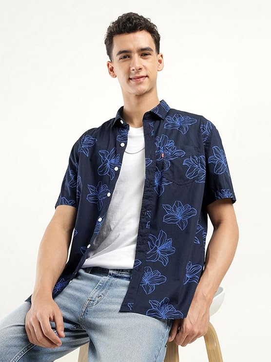 Levi's Men's Floral Fitted Shirt