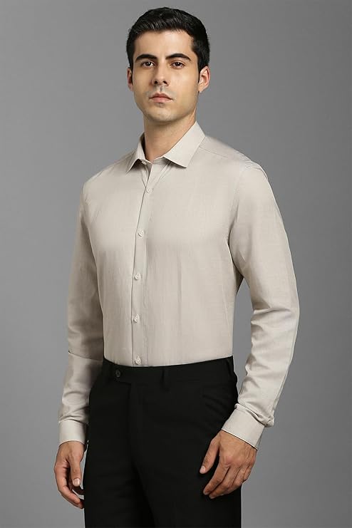 Louis Philippe Men's Solid Classic Fit Shirt
