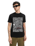 Bewakoof Men's 100% Cotton Graphic Print Regular Fit Round Neck T-Shirt