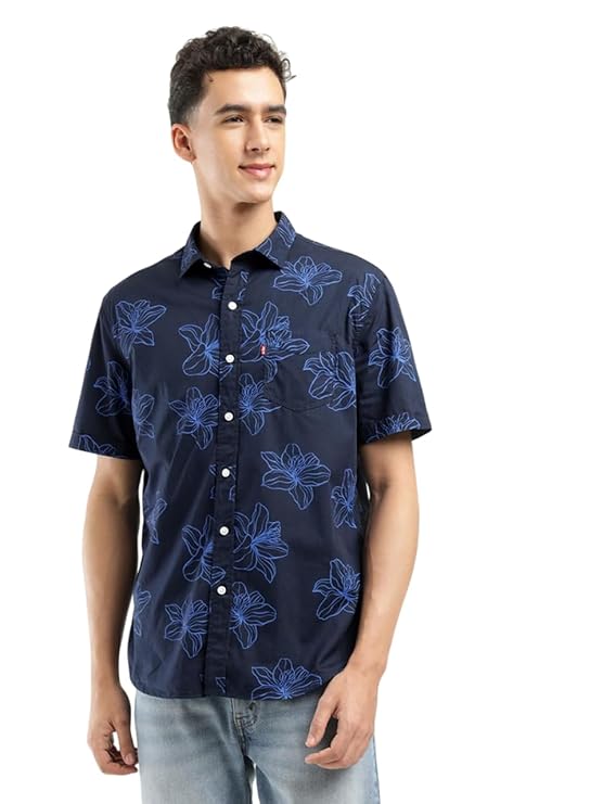 Levi's Men's Floral Fitted Shirt