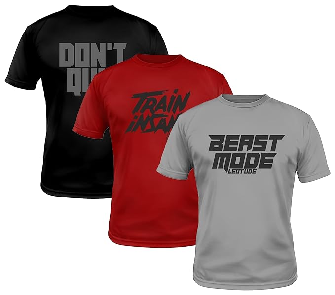 LEOTUDE Regular Fit Half Sleeve Round Neck Cottonblend Tshirt for Men's Combo