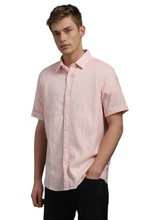 Louis Philippe Men's Solid Slim Fit Shirt