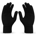 Boldfit Hand Gloves for winter for Woolen Knitted Winter, Thermal Wear Unisex Hand Gloves - Black 1Pair