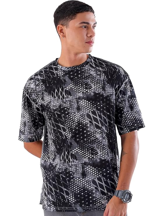 The Indian Garage Co Men's Cotton Oversized Fit T-Shirt