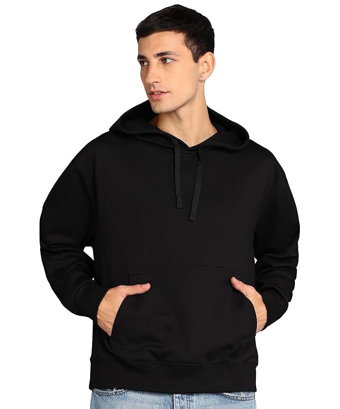 Alan Jones Clothing Men's Cotton Oversize Hooded Hoodie