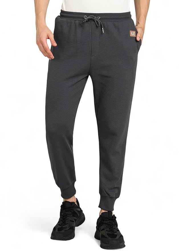 Alan Jones Clothing Men's Regular Fit Mid Rise Track Pant