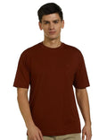 Allen Solly Men Cotton Regular Fit Drop Shoulder Back Print Tshirt