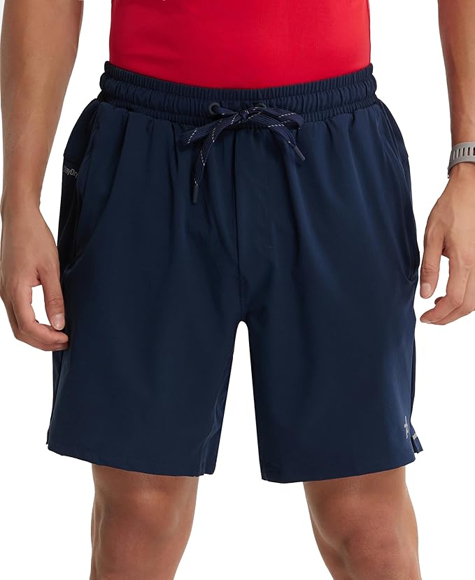 Jockey MV20 Men's Recycled Microfiber Elastane Stretch Straight Fit Solid Active Wear Shorts with Stay Fresh Treatment