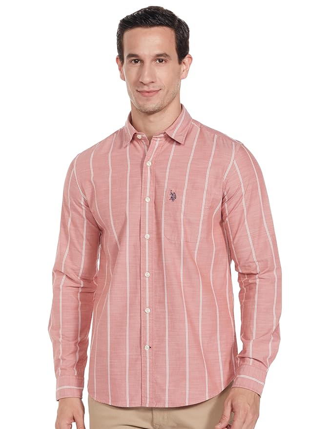 U. S. POLO ASSN. Men's Striped Regular Fit Shirt