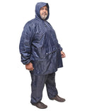 Goodluck 100% Waterproof Taping Raincoat/Rainsuit/Rainwear for Men, Sturdy, Reusable, Suited for Plus Size