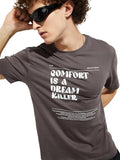 Max Men's Letter Print Regular Fit Tshirt