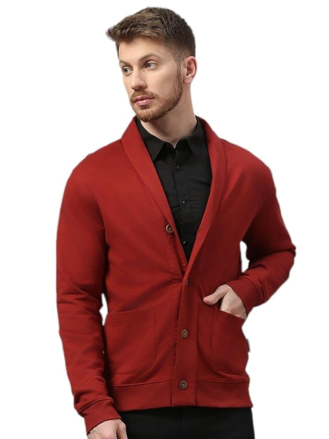 Dream of Glory Inc. Men's Standard Length Cotton Blend Solid Regular Jacket