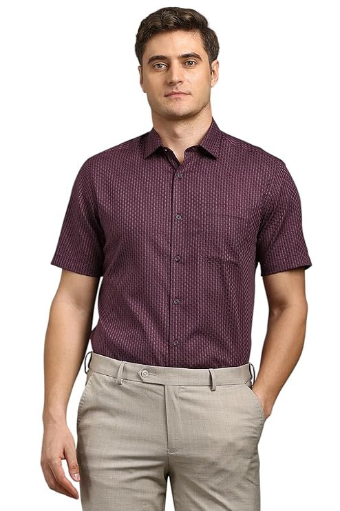 Louis Philippe Men's Solid Classic Fit Shirt