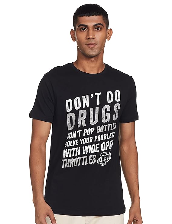 Max Men Printed Crew Neck Regular Fit T-Shirt