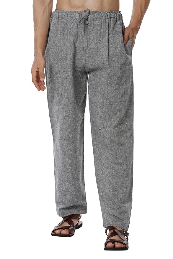 Aatman One Size Men's Eco-Friendly Cotton Pyjama | Fits Waist Size 28 to 36 Inches