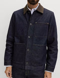 Denim Contrast Collar Jacket