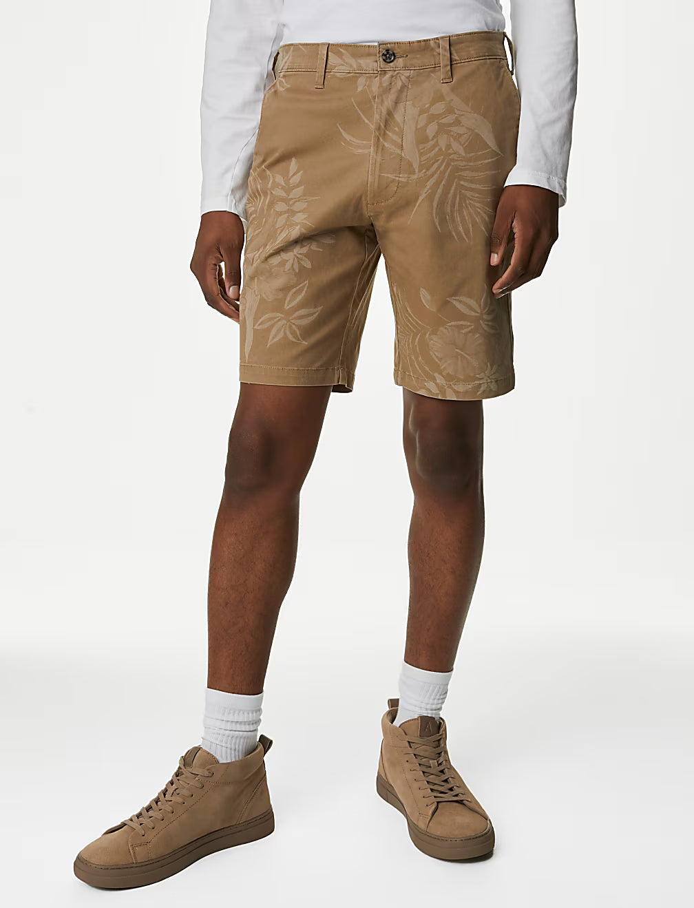 Floral Stretch Chino Shorts