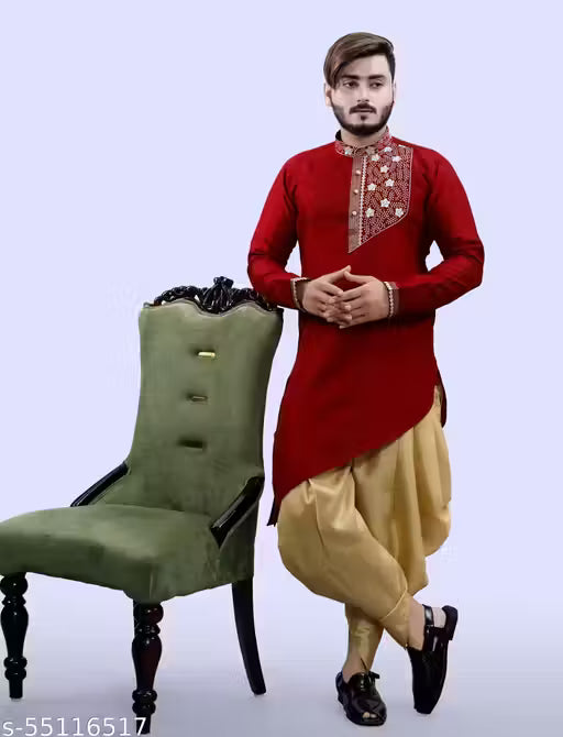 Men Dhoti & Kurta Set