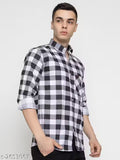 Frekman Stylish Cotton Blend Check Men's Shirt