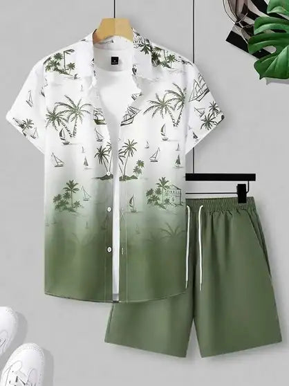 Manamrut Shirt Regular Shorts Co-ords Set