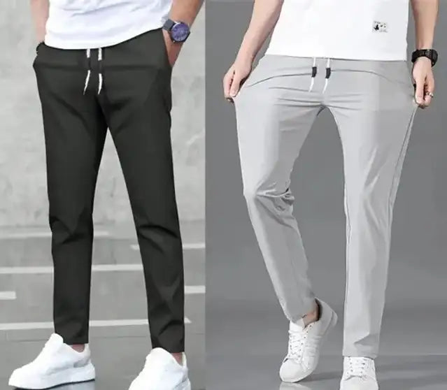 Solid Men Multicolor Track Pants